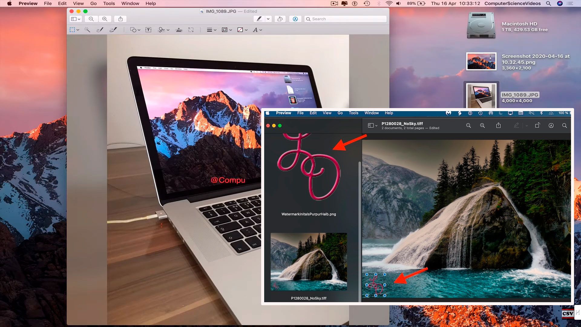 Add a Watermark to Multiple Photos on Mac..