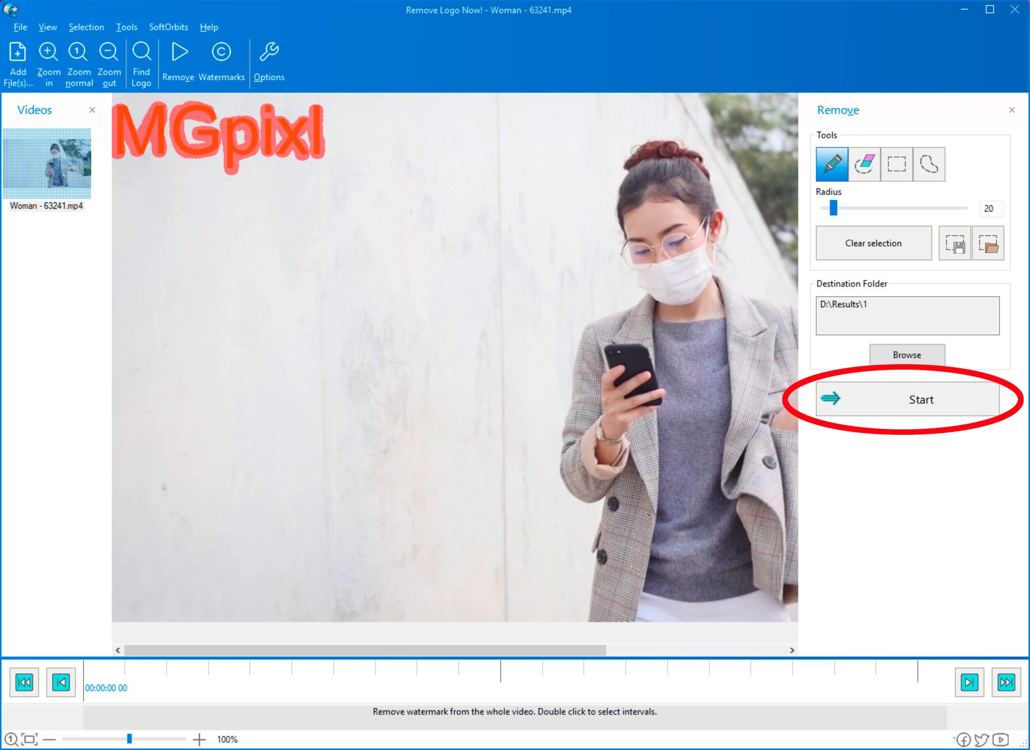 Remove Logo Now to remove Megapixl watermarks from videos..