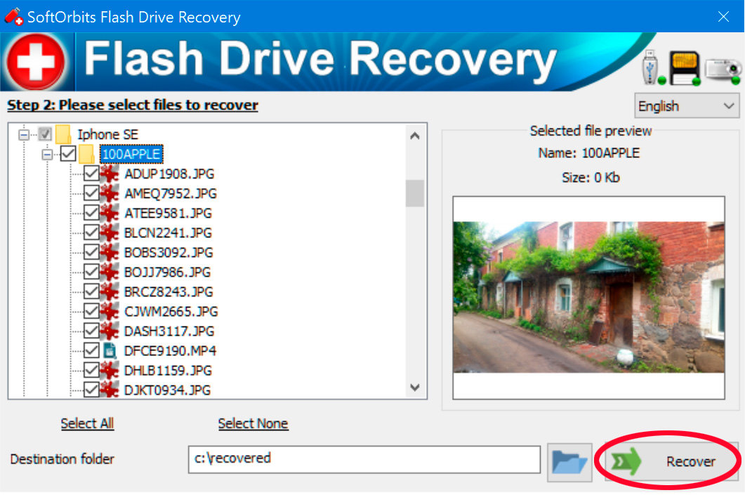 Recupere os seus dados do Cartão de Memória.