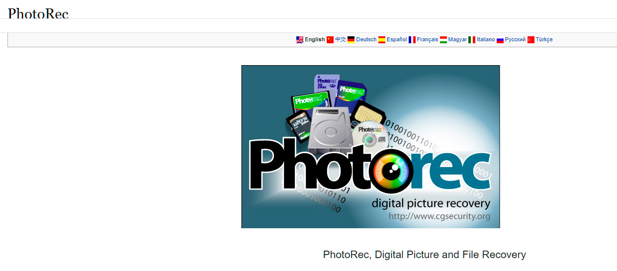 PhotoRec.