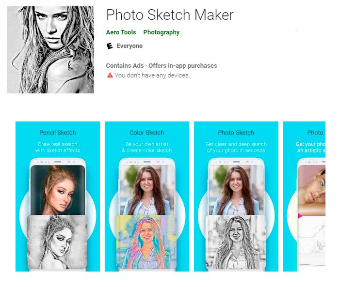 Photo sketch maker transformar foto em aplicativo de desenho de linha..
