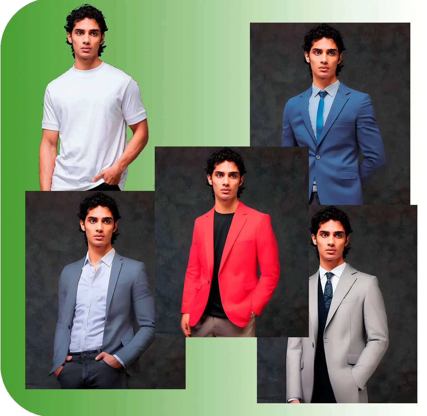 Mude roupas em fotos.