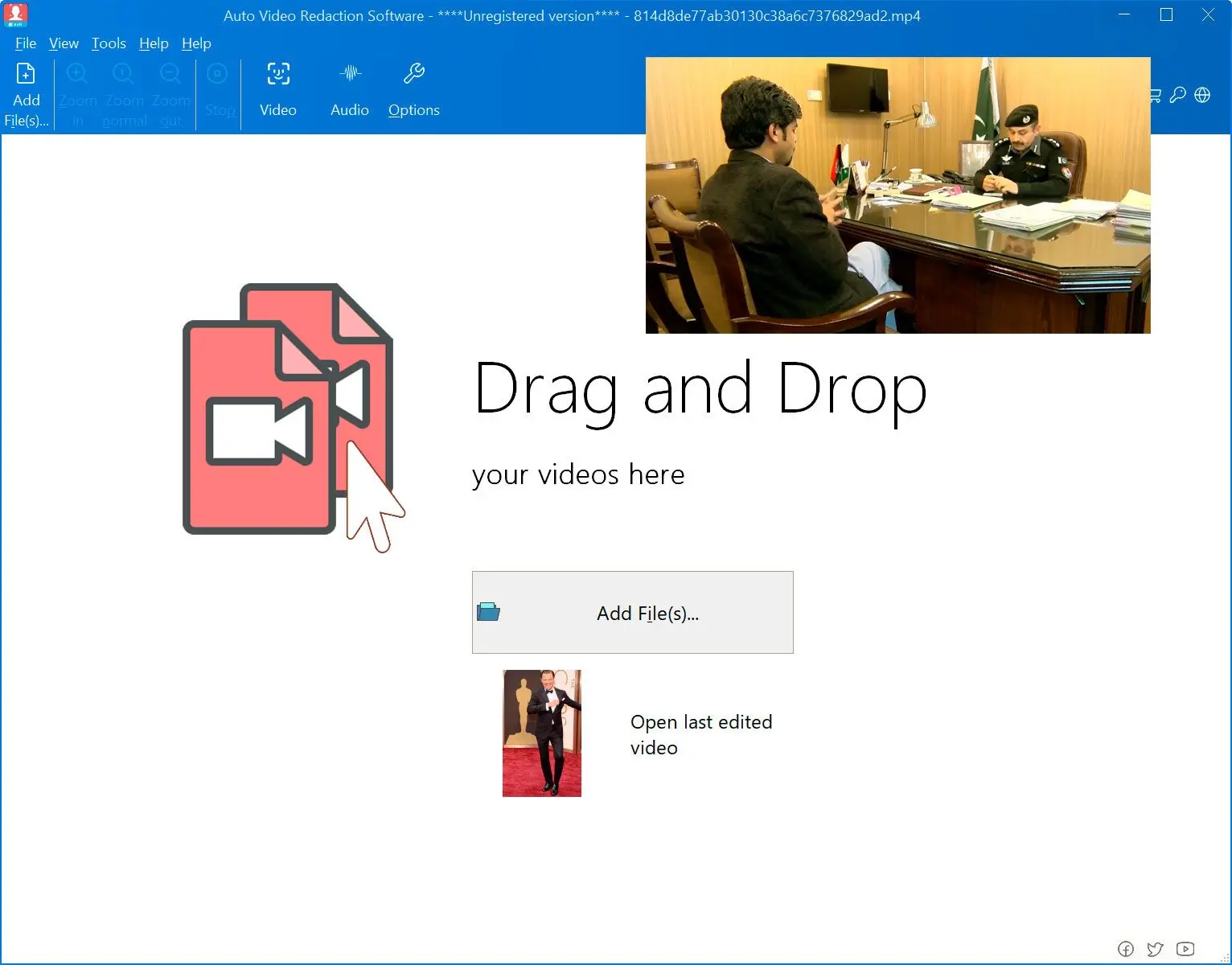 Adicione o Seu Vídeo.