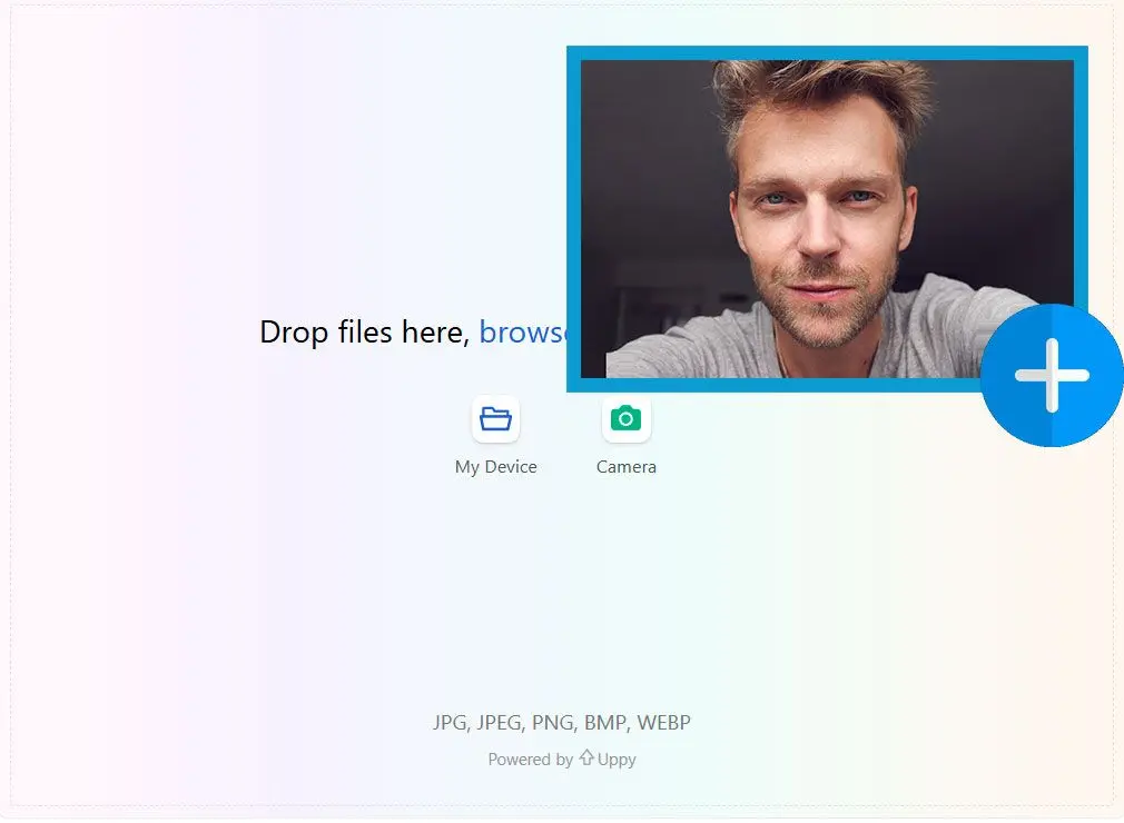 Carregue Sua Selfie.