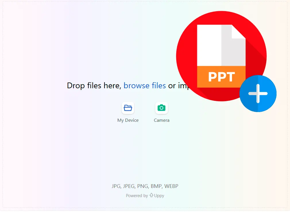 Carregue uma apresentação PPT.