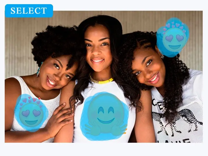 Selecione Emojis para Remover.