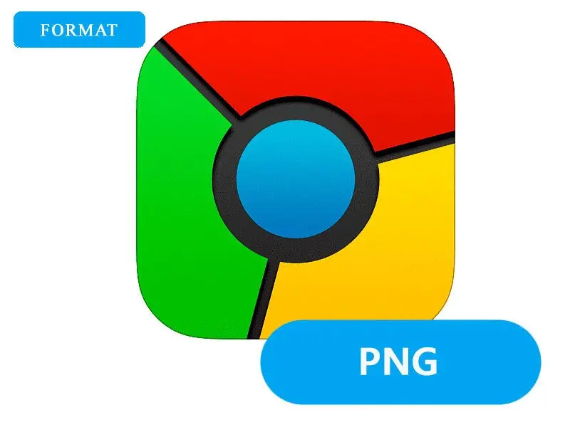 Escolha PNG como formato de saída.