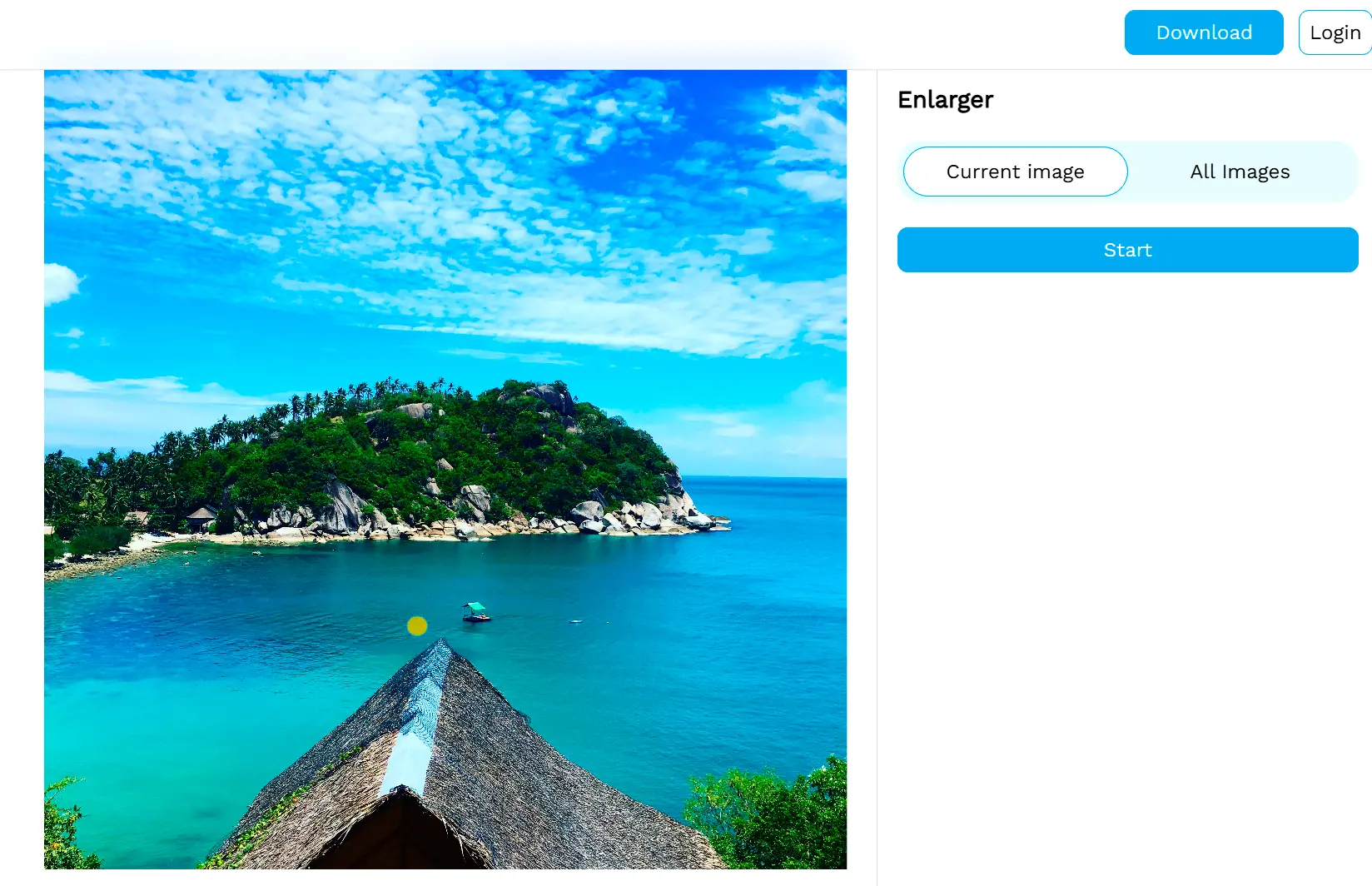 Clique no Botão Aumentar Escala.