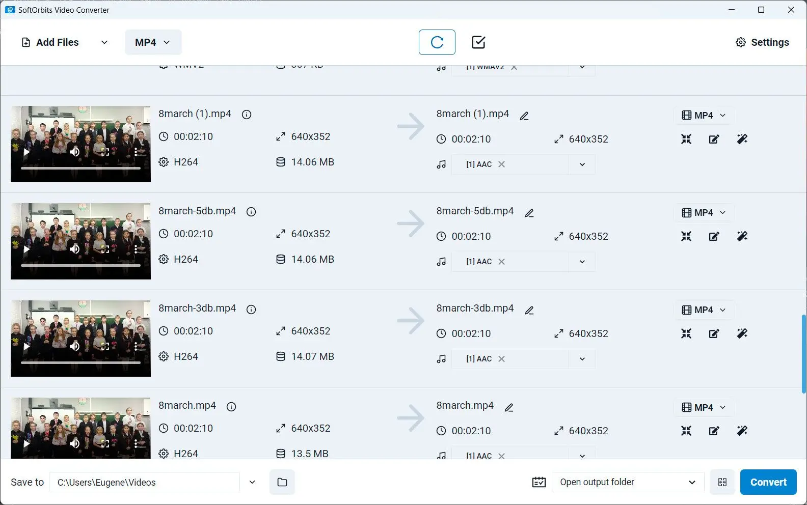 SoftOrbits Video Converter: Captura de tela.