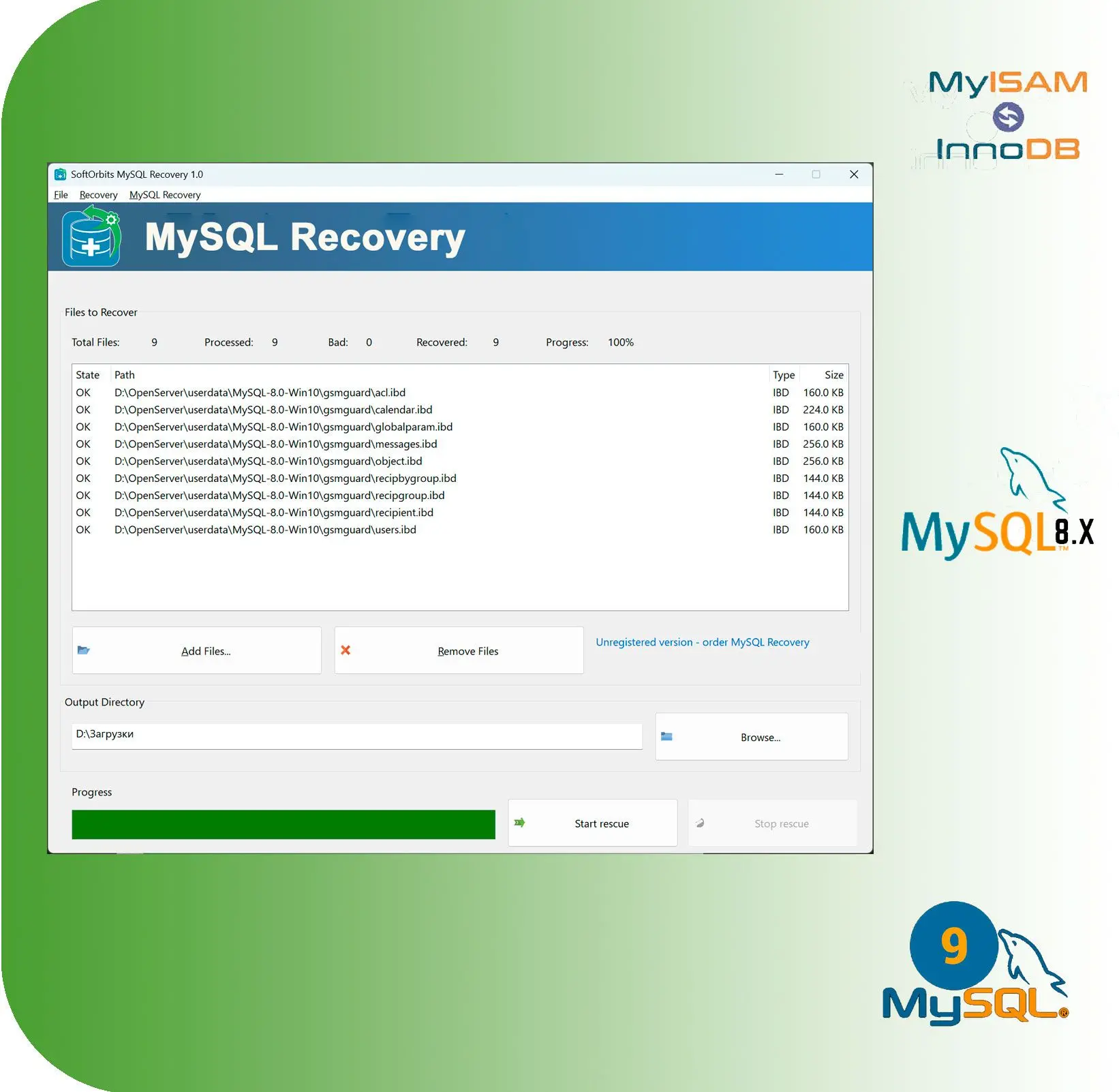 Recuperação de Dados Inteligente e Confiável para qualquer tipo de Banco de Dados MySQL..