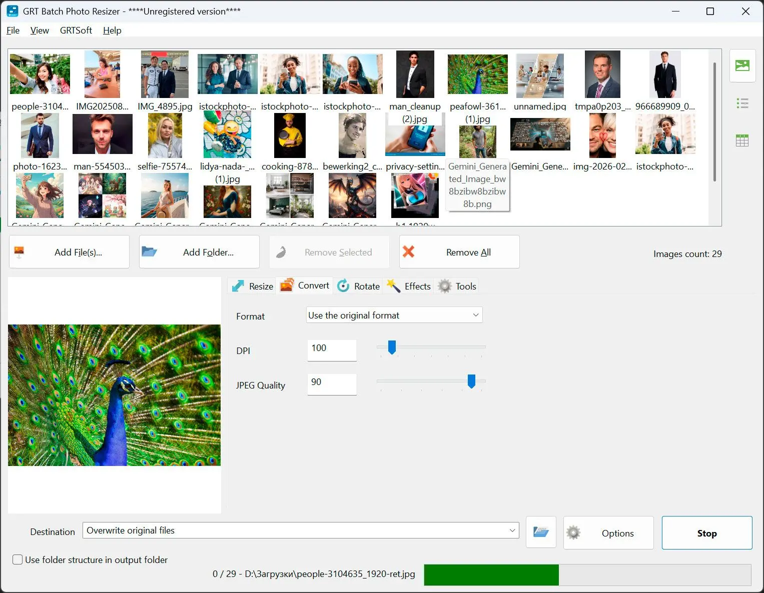 Iniciar e Verificar a Pasta de Saída.