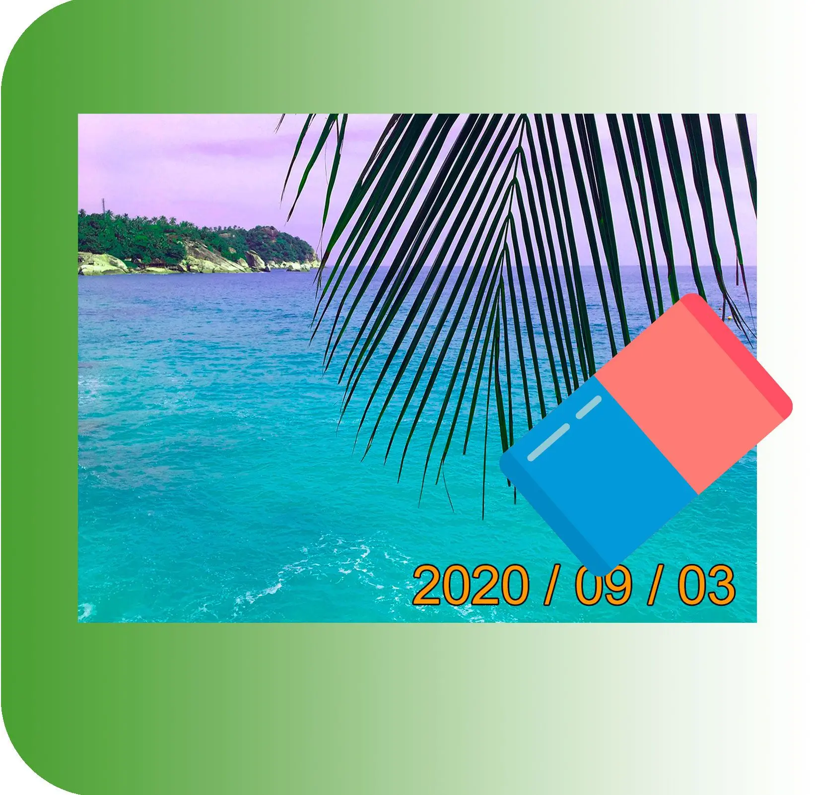 Remova texto, hora e carimbos de data.