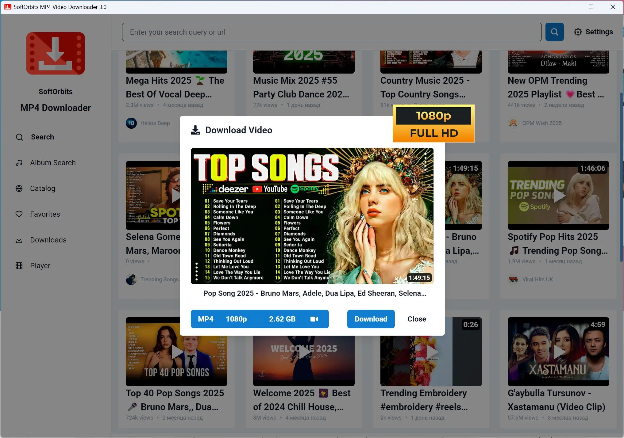 MP4 Downloader for Youtube Captura de tela.